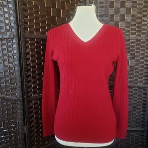 Talbots V Neck Sweater Size L